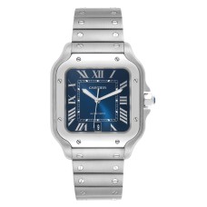 Cartier Santos Large Stainless Steel - Blue Dial First Copy Watch Hyderabad | India