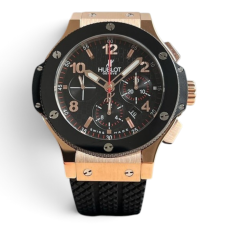 Hublot Big Bang Ceramic Bezel Rose Gold ETA 7750 Valjoux Movement Automatic Watch