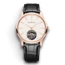 Jaeger LeCoultre Master Ultra Thin Tourbillon Rose Gold - White Swiss Automatic Watch Jaeger LeCoultre Master Ultra Thin Tourbillon Rose Gold - White Swiss Automatic Watch