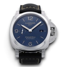 Panerai Luminor GMT Stainless Steel - Blue Dial First Copy Watch India | PAM01033 