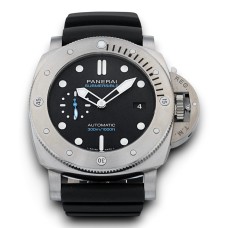 Panerai Submersible Stainless Steel - Black Dial Swiss Automatic Watch | PAM01305