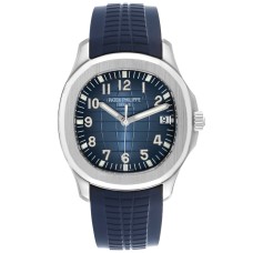 Patek Philippe Aquanaut Embossed Blue Dial Rubber Strap Watch Mumbai | COD