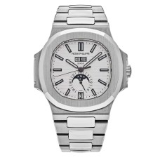 Patek Philippe Nautilus 5726/1A-010 Annual Calendar Moon Phases White Dial Watch Patek Philippe Nautilus 5726/1A-010 Annual Calendar Moon Phases White Dial Watch