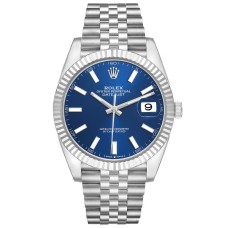 Rolex Datejust Blue Dial Steel White Gold Swiss Automatic Watch