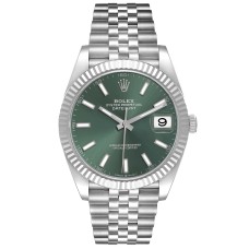 Rolex Datejust Green Steel Swiss Automatic Watch