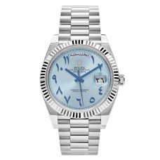 Rolex Day-Date Arabic Dial Platinum Ice Blue Dial Swiss Automatic Watch Rolex Day-Date Arabic Dial Platinum Ice Blue Dial Swiss Automatic Watch