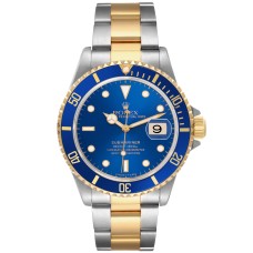 Rolex Submariner Blue Dial Dial Dual Tone Bracelet Watch